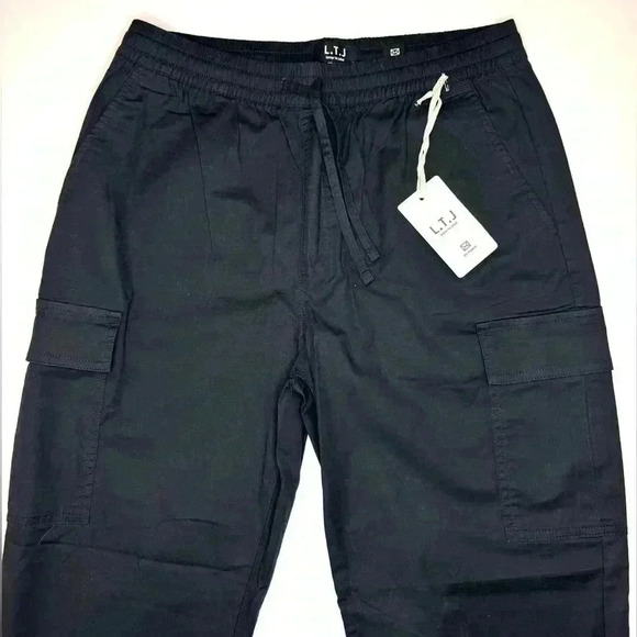 L.T.J/ LETTER TO JULIET CARGO JOGGERS IN BLACK SIZE LARGE - Picture 3 of 11